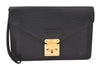 Auth Louis Vuitton Epi Pochette Sellier Dragonne Clutch Bag M52612 Black 4456K