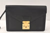 Auth Louis Vuitton Epi Pochette Sellier Dragonne Clutch Bag M52612 Black 4456K