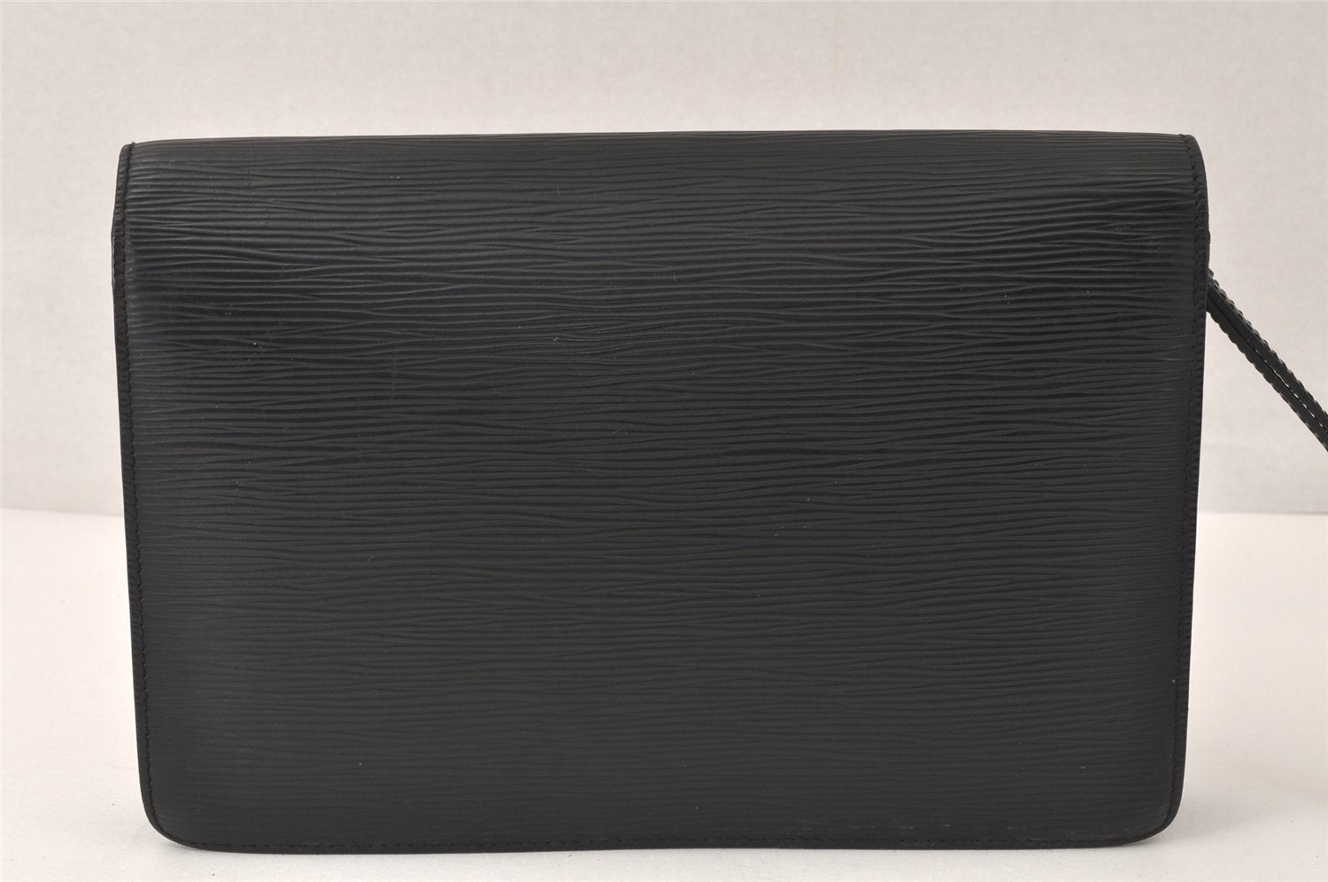 Auth Louis Vuitton Epi Pochette Sellier Dragonne Clutch Bag M52612 Black 4456K