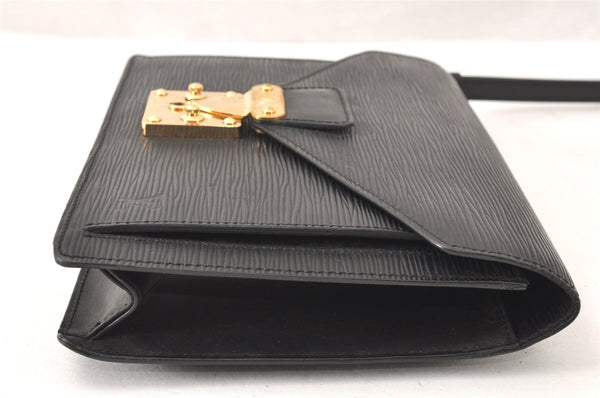 Auth Louis Vuitton Epi Pochette Sellier Dragonne Clutch Bag M52612 Black 4456K