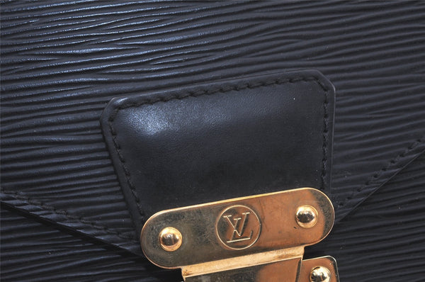 Auth Louis Vuitton Epi Pochette Sellier Dragonne Clutch Bag M52612 Black 4456K