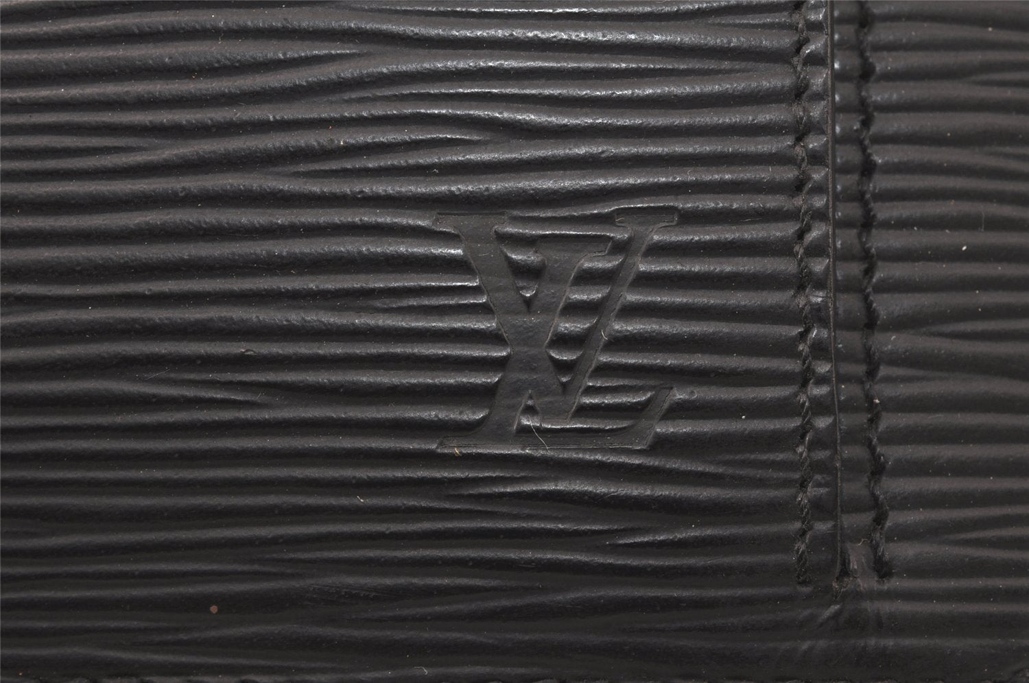 Auth Louis Vuitton Epi Pochette Sellier Dragonne Clutch Bag M52612 Black 4456K