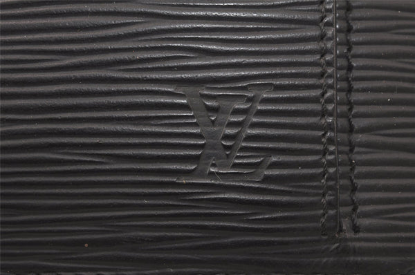 Auth Louis Vuitton Epi Pochette Sellier Dragonne Clutch Bag M52612 Black 4456K
