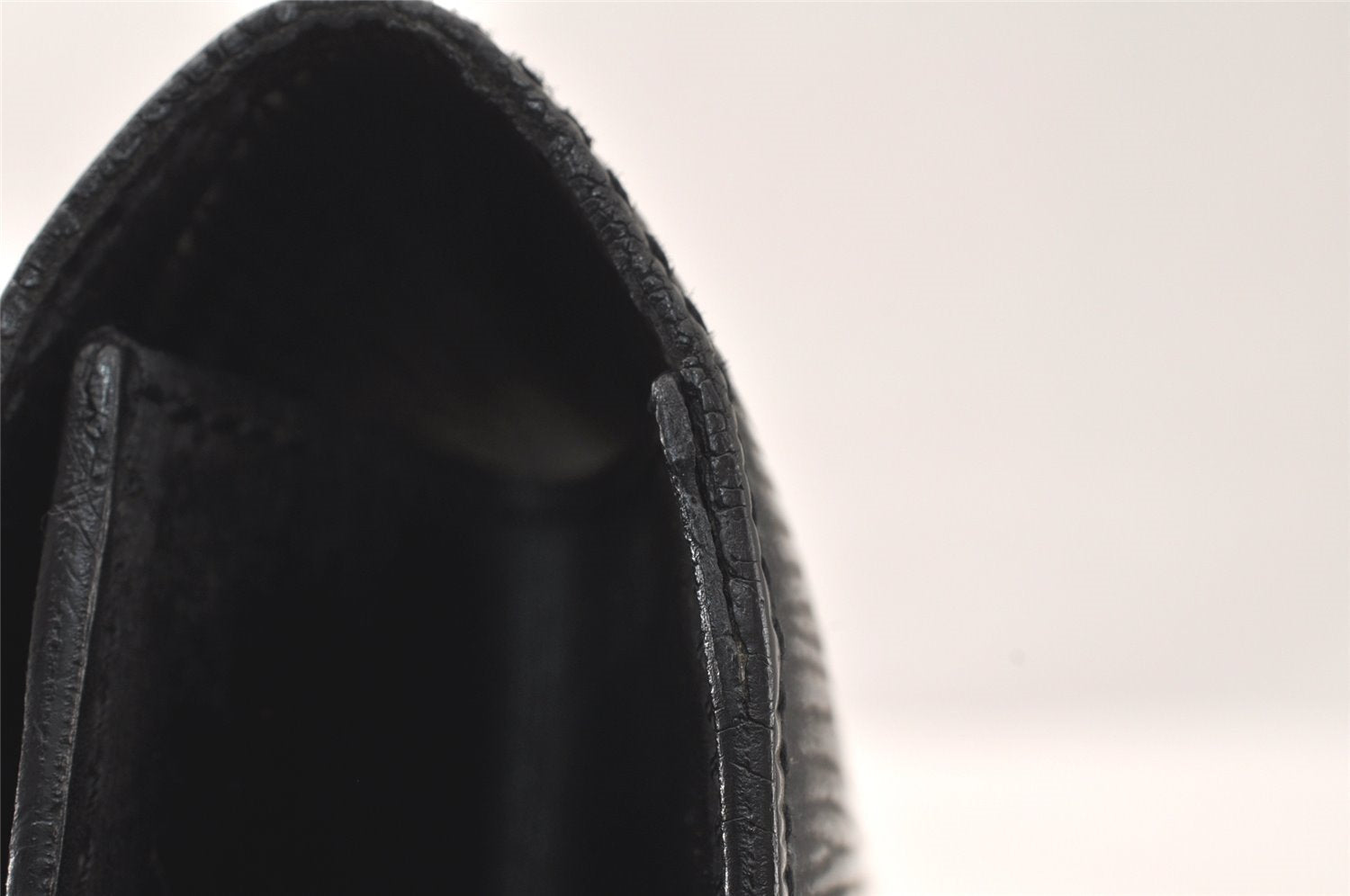 Auth Louis Vuitton Epi Pochette Sellier Dragonne Clutch Bag M52612 Black 4456K