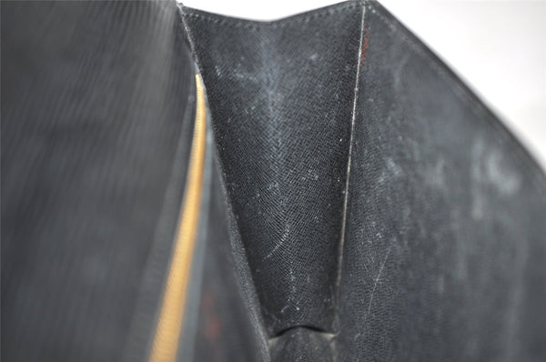 Auth Louis Vuitton Epi Pochette Sellier Dragonne Clutch Bag M52612 Black 4456K