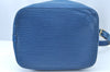 Authentic Louis Vuitton Epi Petit Noe Shoulder Drawstring Bag M44105 Blue 4457I