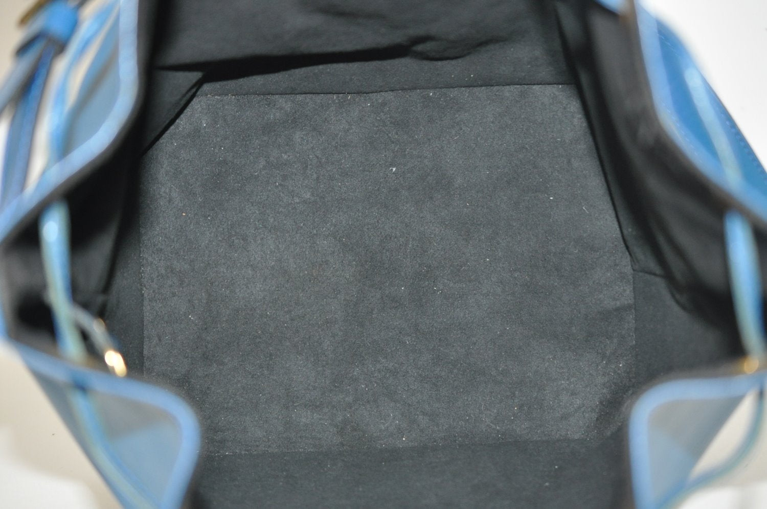 Authentic Louis Vuitton Epi Petit Noe Shoulder Drawstring Bag M44105 Blue 4457I