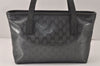 Authentic GUCCI GG Imprime Shoulder Tote Bag GG PVC Leather 211138 Gray 4458K