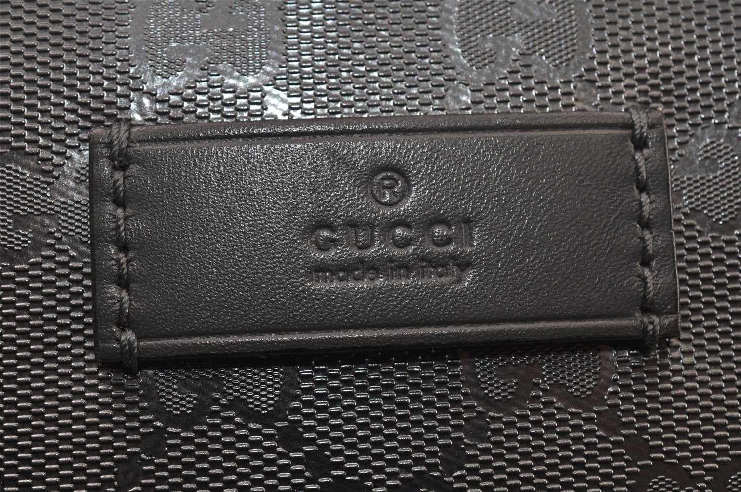 Authentic GUCCI GG Imprime Shoulder Tote Bag GG PVC Leather 211138 Gray 4458K