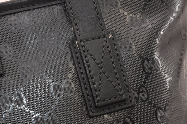 Authentic GUCCI GG Imprime Shoulder Tote Bag GG PVC Leather 211138 Gray 4458K