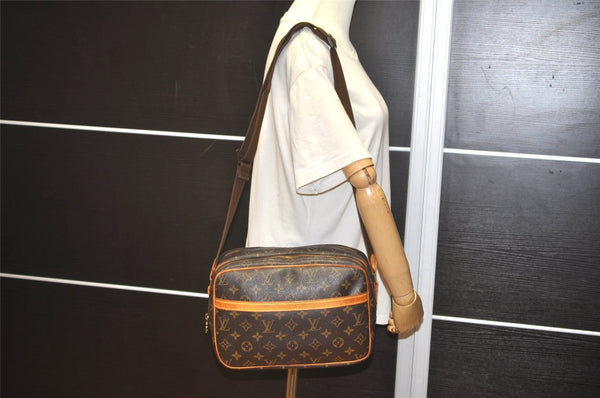 Authentic Louis Vuitton Monogram Reporter PM Shoulder Cross Bag M45254 LV 4459I