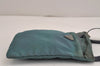 Authentic PRADA Nylon Tessuto Leather Shoulder Cross Body Bag Purse Blue 4459J