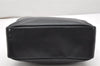 Authentic GUCCI Vintage Bamboo Hand Bag Purse Leather Black 4459K