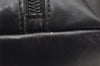 Authentic GUCCI Vintage Bamboo Hand Bag Purse Leather Black 4459K