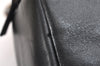 Authentic GUCCI Vintage Bamboo Hand Bag Purse Leather Black 4459K