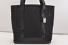 Authentic GUCCI Vintage Shoulder Tote Bag Purse Nylon Leather Black 4460J