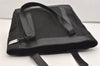 Authentic GUCCI Vintage Shoulder Tote Bag Purse Nylon Leather Black 4460J