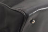 Authentic GUCCI Vintage Shoulder Tote Bag Purse Nylon Leather Black 4460J