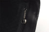 Authentic GUCCI Vintage Shoulder Tote Bag Purse Nylon Leather Black 4460J