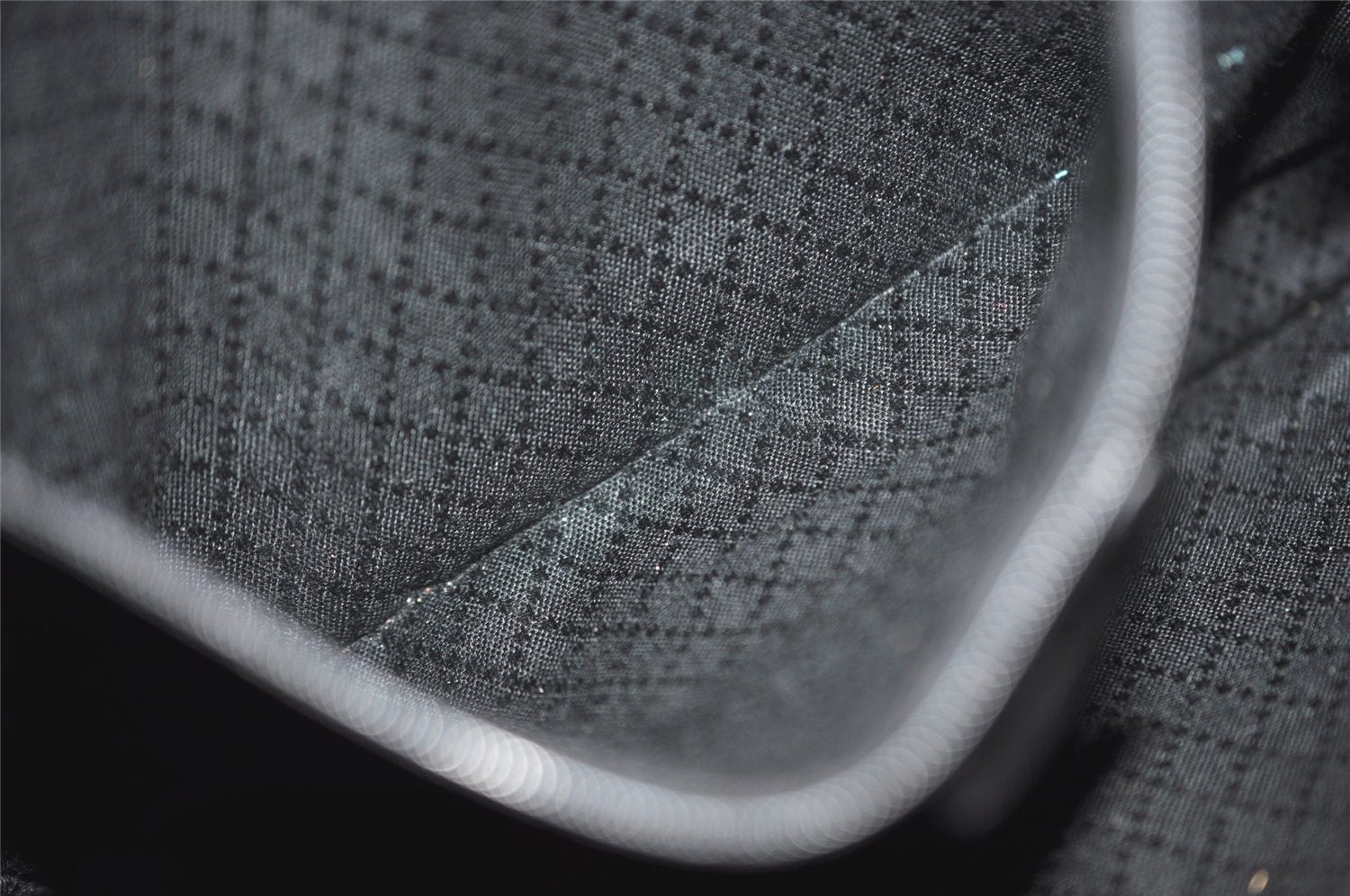 Authentic GUCCI Vintage Shoulder Tote Bag Purse Nylon Leather Black 4460J