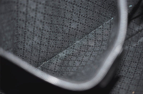 Authentic GUCCI Vintage Shoulder Tote Bag Purse Nylon Leather Black 4460J