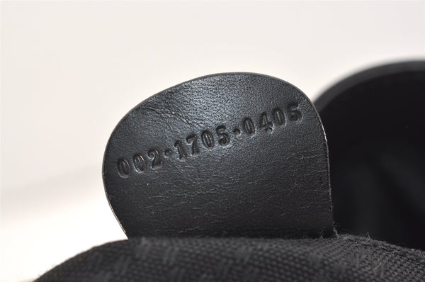 Authentic GUCCI Vintage Shoulder Tote Bag Purse Nylon Leather Black 4460J