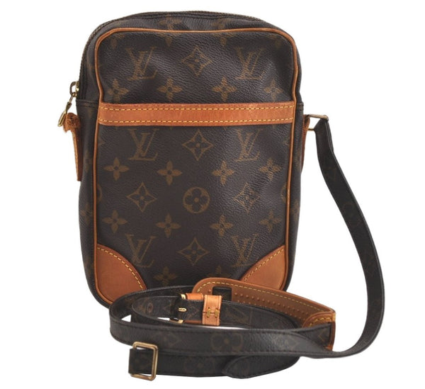 Authentic Louis Vuitton Monogram Danube Shoulder Cross Bag M45266 Junk 4460K