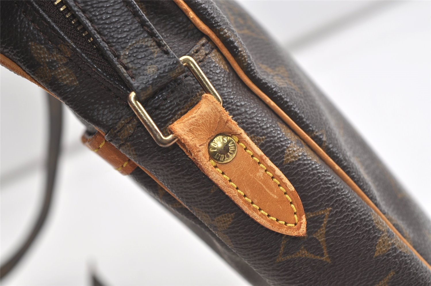 Authentic Louis Vuitton Monogram Danube Shoulder Cross Bag M45266 Junk 4460K