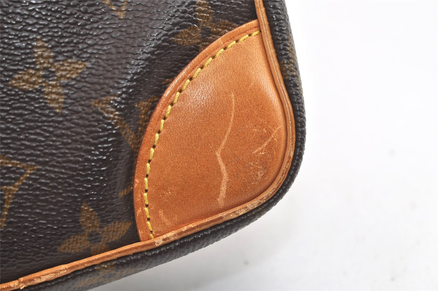 Authentic Louis Vuitton Monogram Danube Shoulder Cross Bag M45266 Junk 4460K