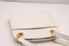 Authentic GUCCI Vintage Shoulder Bag Purse Leather White Junk 4461J