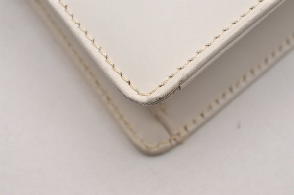 Authentic GUCCI Vintage Shoulder Bag Purse Leather White Junk 4461J