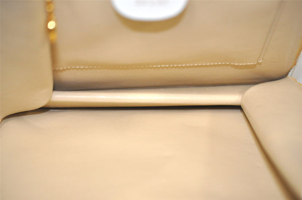 Authentic GUCCI Vintage Shoulder Bag Purse Leather White Junk 4461J