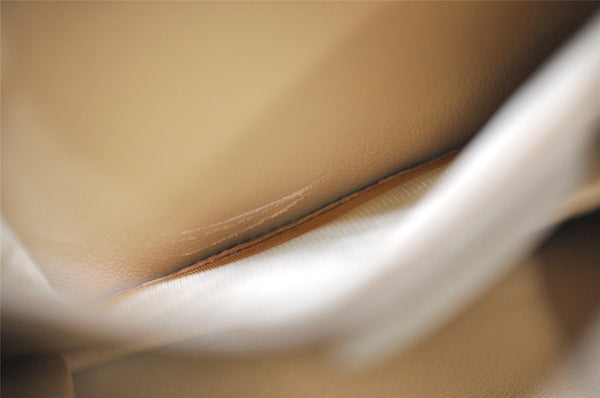 Authentic GUCCI Vintage Shoulder Bag Purse Leather White Junk 4461J