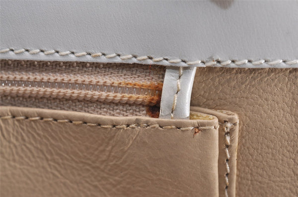 Authentic GUCCI Vintage Shoulder Bag Purse Leather White Junk 4461J