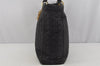 Authentic Christian Dior Vintage Cannage Nylon Shoulder Tote Bag Black CD 4462J