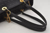 Authentic Christian Dior Vintage Cannage Nylon Shoulder Tote Bag Black CD 4462J