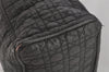 Authentic Christian Dior Vintage Cannage Nylon Shoulder Tote Bag Black CD 4462J