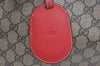 Authentic GUCCI Reversible Shoulder Tote Bag GG PVC Leather 368568 Brown 4462K