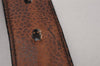 Auth Salvatore Ferragamo Belt Leather Reversible 31.5-35.4" Black Brown 4463J