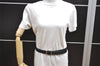 Auth Salvatore Ferragamo Belt Leather Reversible 31.5-35.4" Black Brown 4463J