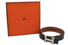 Authentic HERMES Constance Leather Belt Size 80cm 31.5" Black Brown Box 4464J