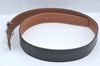 Authentic HERMES Constance Leather Belt Size 80cm 31.5" Black Brown Box 4464J
