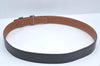 Authentic HERMES Constance Leather Belt Size 80cm 31.5" Black Brown Box 4464J
