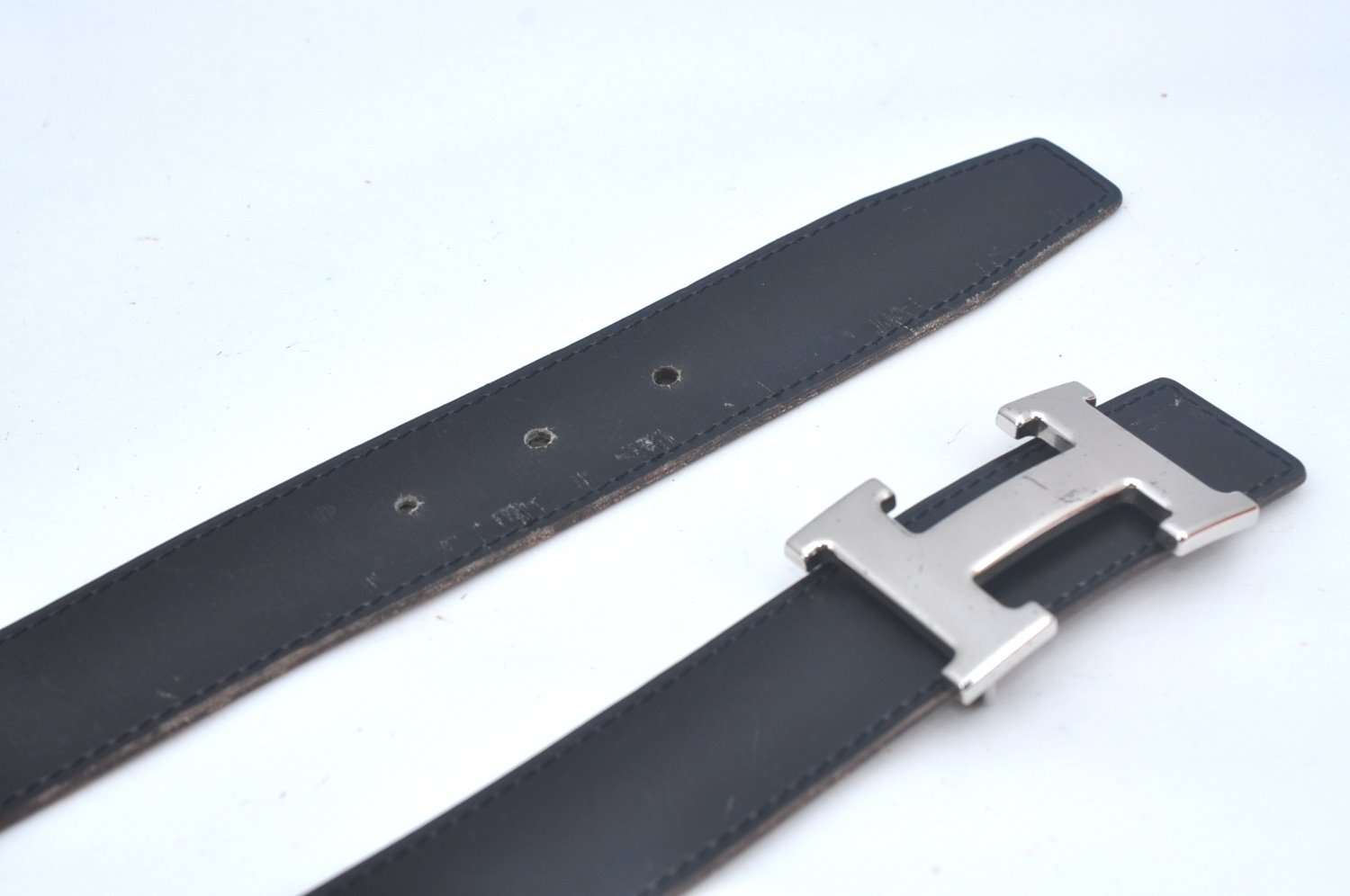 Authentic HERMES Constance Leather Belt Size 80cm 31.5