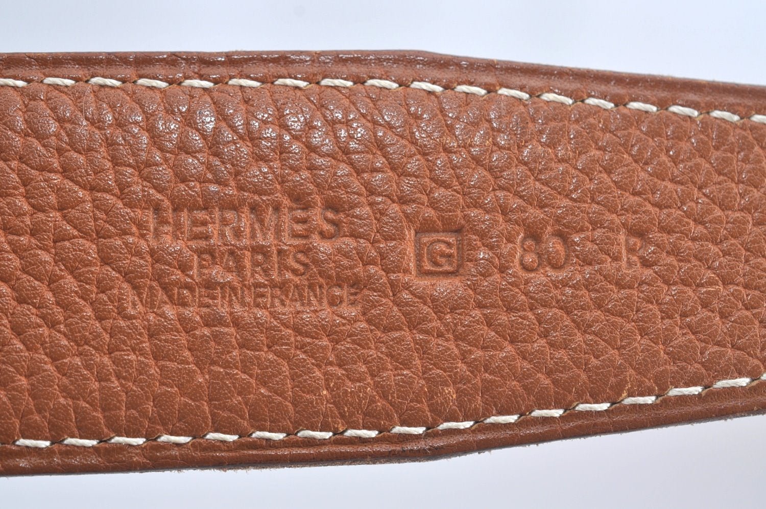 Authentic HERMES Constance Leather Belt Size 80cm 31.5