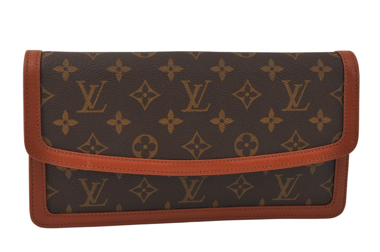 Authentic Louis Vuitton Monogram Pochette Dame PM M51812 Clutch Hand Bag 4465K