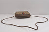 Authentic GUCCI Web Sherry Line Shoulder Bag GG PVC Leather Brown Junk 4467J