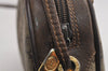Authentic GUCCI Web Sherry Line Shoulder Bag GG PVC Leather Brown Junk 4467J