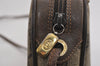 Authentic GUCCI Web Sherry Line Shoulder Bag GG PVC Leather Brown Junk 4467J
