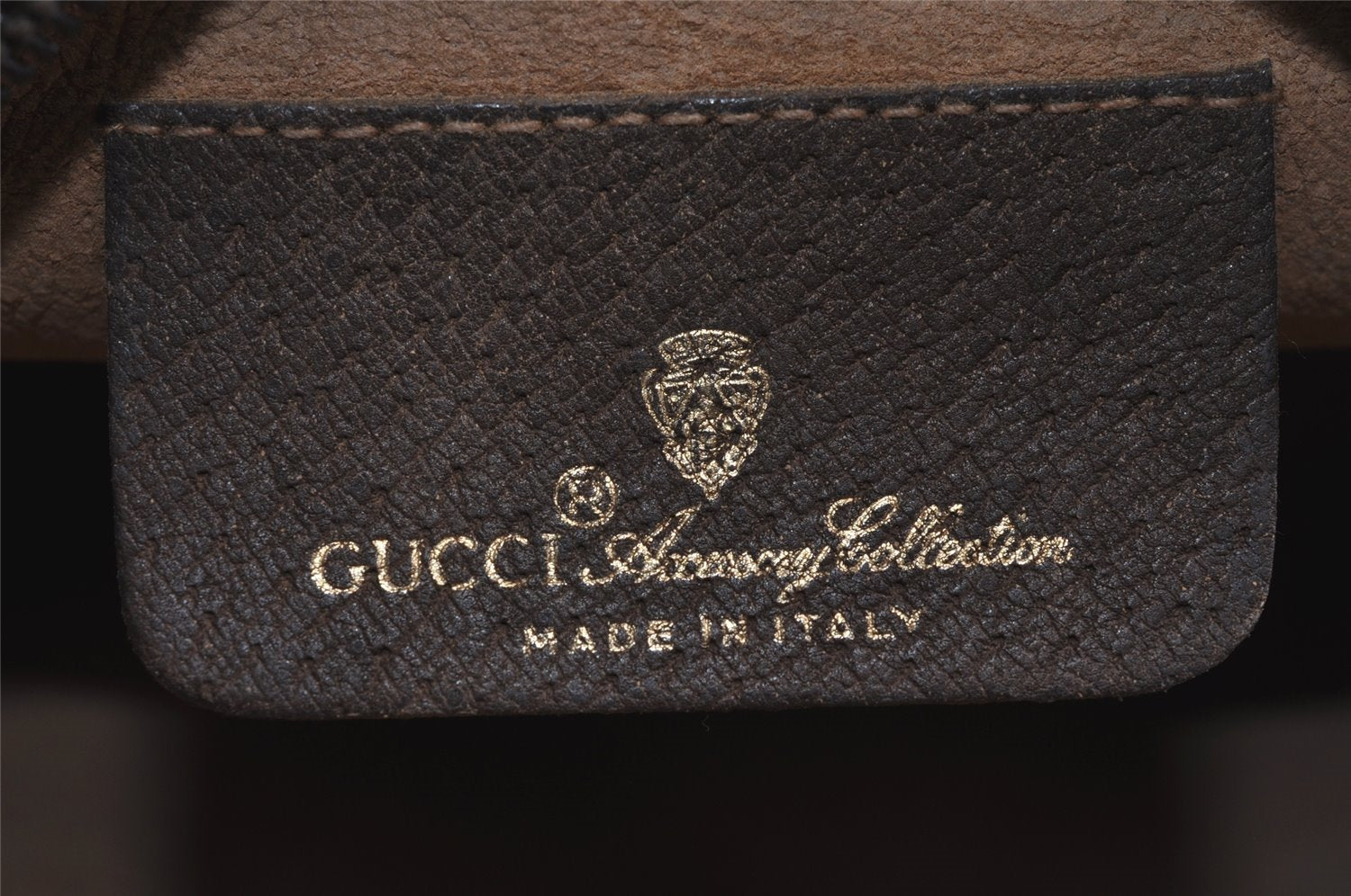 Authentic GUCCI Web Sherry Line Shoulder Bag GG PVC Leather Brown Junk 4467J